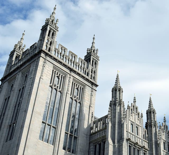 Marischal College in Aberdeen, Scotland
